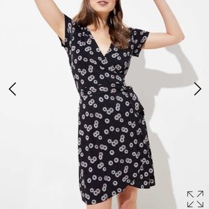 Loft Women's Vine Knit Wrap Dress